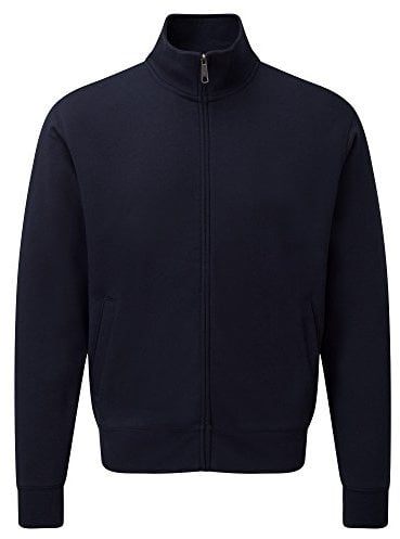 Russell Mens Authentic Full Zip Sweatshirt Jacket (3XL) (French Navy)