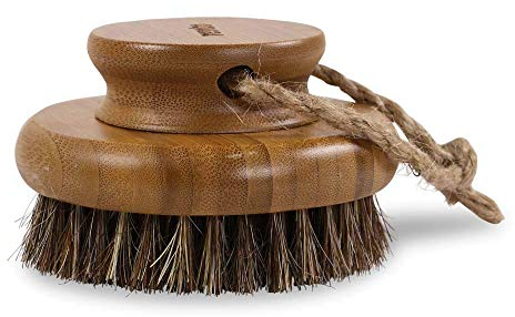 Runde Körperbürste Bambus mit Naturhaar
