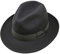 Borges & Scott Swift - Fedora - Leichtgewichtig - 100% Wollfilz - Für die Reise knautschbar - Wasserabweisend - Snap Brim - 60 cm Dunkelgrau