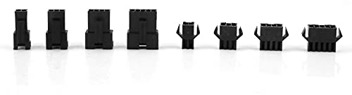 Fafeicy 2/3/4/5PIN 200 Stück Niedrige Frequenz SM Stecker, Stecker Buchse Überbrückungsstift Header Stecker Gehäusesatz, Kupfer Kontaktmaterial, für elektronische Projekte, für Steckverbinder