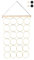 Rayher 46580000 Hängeboard Ringe, 42 x 62 cm, 24 goldene Metallringe 10 cm ø, Ganzjahres-Hängeboard, geeignet als Adventskalender