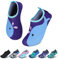 SAGUARO Kinder Badeschuhe Jungen Aquaschuhe Mädchen Schnell Trocknend Strandschuhe Atmungsaktiv Wasserschuhe Surf Yoga Neoprenschuhe,Blau Delfine,Gr.28/29 EU