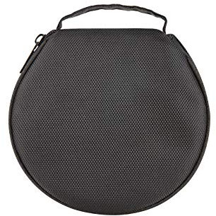 ELEZAY Small CD Case Storage Wallet DVD Disc Dividers Folder Holder Round Oxford Bag 20 Capacity Black