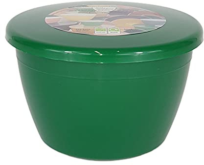Christmas pudding bowls with lids Christmas Green basin and lid steam safe in sizes 1/4, 1/2, 1, 2 or 3 Pint (1/2 Pint x 6)