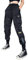 Onsoyours Damen Jogginghose Winter Fleece Warm Goth High Waist Cargohose Mit Ketten Streetwear Klappentasche C Schwarz XL
