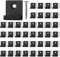 Lot de 40 clips de fixation pour terrasse en composite WPC,Clips de montage cachés pour planche de démarrage avec vis autotaraudeuses,Matériel de bricolage en acier inoxydable
