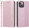 LOLFZ Case for iPhone 14 Plus, Leather Flip Wallet Case Card Slots Kickstand Wrist Strap Protective Magnetic Phone Case Cover for Apple iPhone 14 Plus - Rose Gold