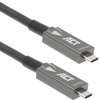 ACT USB C Active Optical Cable (AOC) 10m, Video Kabel USB 3.2 Gen2, 10Gbps Hochgeschwindigkeit, USB C Glasfaser Aktiv Optisches Kabel, für Videokonferenz – AK4310