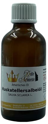 Naturreines ätherisches Öl Muskateller-Salbei - 50ml von Dufte Momente - Muskateller-Salbeiöl für Aromatherapie Duftlampe Naturkosmetik
