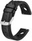 BISONSTRAP Rally Cinturino Orologio, Cinturini in Pelle da Uomo, 22mm, Nero con Fibbia Argento