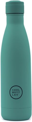 Cool Bottles - Botella de Agua de Acero Inoxidable - 350 ml - Vivid Quetzal - 23,5 x 7 cm - Botella Térmica Hermética - Bebidas Frías 36 H y Calientes 18 H - Triple-Cool Technology - Libre de BPA