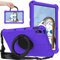 For Lenovo Tab P11/ P11 Plus Kids Case 11-Inch, Spider Web Pattern EVA Foam, with Ring Handle Stand & Shoulder Strap Tablet Case For Lenovo Tab P11 TB-J606F TB-J616F, Purple