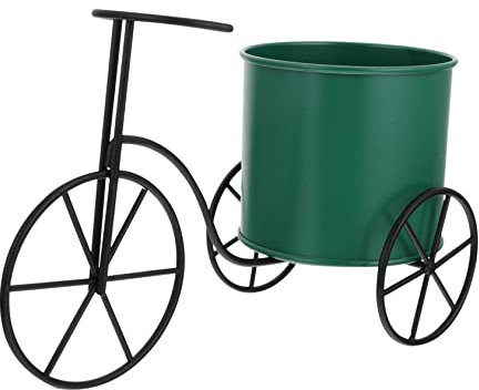 FONDOTIN Blumenstand Fahrradständer Fahrrad Pflanzer Pflanzgefäße Fahrradpflanzer Blumenhalter Pflanzenständer Schreibwarenständer Kaktus-pflanztopf Eisen Perlmutt Combo-Platte Student