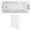 Jacob Delafon Pack Baignoire Droite 170 X 70 Odéon up + Pare Bain 2 Volets chromé
