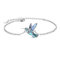 Kolibri Armband 925 Sterling Silber Abalone Muschel Kolibri Armbänder Kolibri Schmuck Geschenke für Damen Frauen Mädchen Mama Kolibri Liebhaber