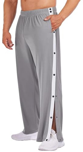 PINSPARK Trainingshose Herren Lange Sport Hose Fitness Sweathose Laufhose Lange Atmungsaktiv Yogahose Fitness Grau L