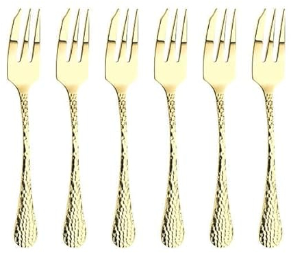 Arthur Price CAVA0131 6 Pastry Forks, Stainless Steel