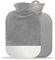 Hot Water Bottle with Cover, Cover Removeable, Washable Bottle Cover, Hot Water Bag for Warm and Comfortable (Gray, 2000ML)