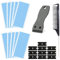 Ninnyi 120 PCS Hair Tapes for Extensions with Scraper Comb, Double Sided Durable Waterproof Tape Tabs Glue Strips Refills