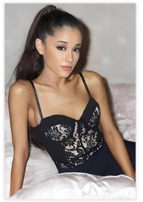 spgacr Dieses Ariana Grande Poster auf Leinwand, Schlafzimmer, Dekoration, Landschaft, Büro, Raumdekoration, Geschenk, 20 x 30 cm