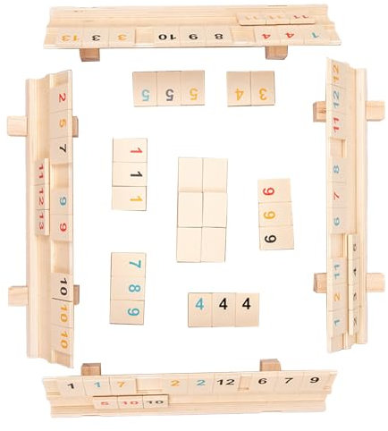Yzdysg Rommé Spiel In Reisegröße Reise Rommé Würfelspiel 2–4 Personen Partyspiel Für Erwachsene Und Kinder 160 Spielsteine 6 Spielständer