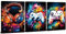 Gaming Wall Art Colourful Gaming Room Decor for Boys Room Watercolor Canvas Prints Graffiti Gamepad Headphones Pictures Artwork for Teen Kids Game Room Bedroom Playroom Home Decoration 30x40cm 3Pc