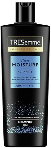 TRESemmé Rich Moisture Shampoo, für trockenes, geschädigtes Haar 3 x 400 ml