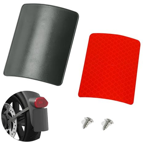 ZAHD E Scooter Kennzeichenhalter Nummernschild Halterung Elektroroller Fender Nummernschildhalter Ersatz Elektroroller Kennzeichen Nummernschild Fender Nummernschild Fender für M365 Pro2 (Rot)