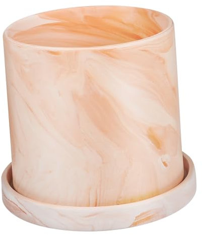 CIMAXIC Pot Terre Cuite avec Soucoupe Pot De Fleur Terre Cuite Jardinière pour Plantes avec Drainage