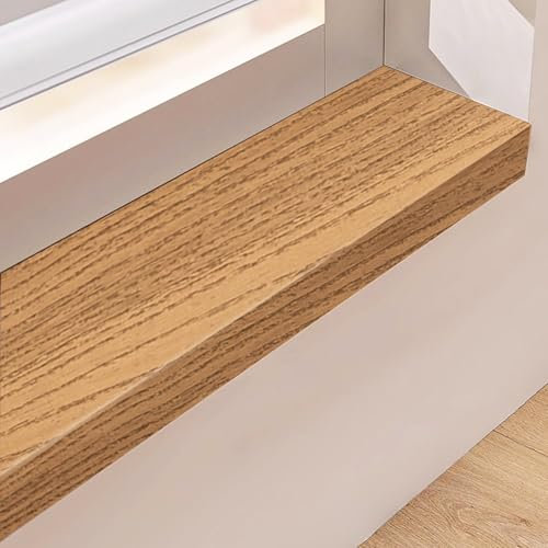 Fatto su Misura Davanzale Interno, Sostituzione Davanzale LedgeCover, PVC Acrilico Composito Finestre Bordo Piastra Protettiva, Decorativo Davanzale Copertura(C,100x12cm(39.4x4.7in))