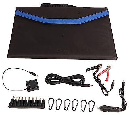 Panneau Solaire 90W Portable, Chargeur Solaire Pliable pour Camping et Voiture - Charge Rapide, Léger et Résistant, Kit Plug And Play Outdoor