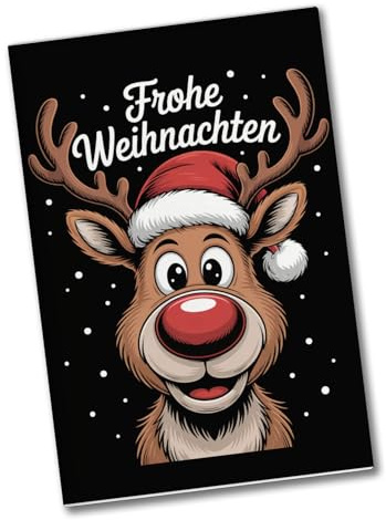 Rentier Nase Frohe Weihnachten Souvenir Souvenir Magnet Weihnachtlicher Kühlschrankmagnet, lustig und dekorativ