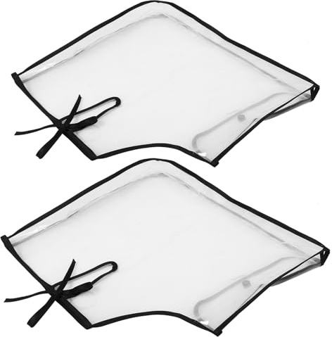 Manchon Vélo pour Guidon Moto, Housses Plastiques Imperméables Grand Format | Montage Facile, Coupe Coupe-vent et Anti-pluie, Ouverture Large, Protection Hivernale pour Motos