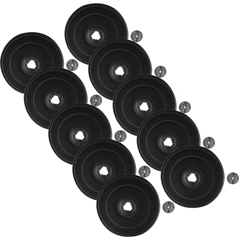 vhbw 10x Aktivkohlefilter kompatibel mit Bosch DUL62FA51/02 | DUL62MA20T/01, DUL62MA20T/02, DUL62FA51/01 Dunstabzugshaube - 23 cm