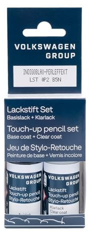 Volkswagen LST0P2B5N Lackstift-Set B5N Indigoblau-Perleffekt plus Klarlack 2x9ml