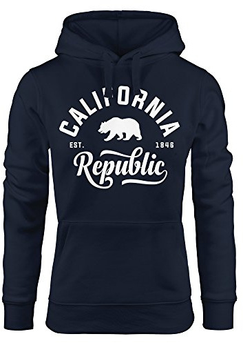 Neverless Hoodie Damen California Republic Kapuzen-Pullover