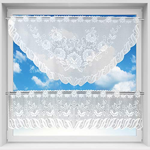 Arsvita Bistrogardinen-Set 2-teilig 160x30 cm und 160x60 cm (BxL) - Design: Anna