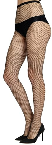 WEANMIX Fishnet Stockings Lace Patterned Tights High Waist Pantyhose Fishnets for Women, One Size