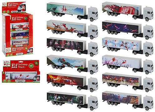 Elves Behavin' Badly 20 cm Druckguss-Elfen-Lieferwagen im Maßstab 1:87 – Weihnachts-Sammelfiguren – 1 von 12 verschiedenen Stilen