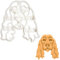 BAKERLOGY Show Cocker Spaniel Face Cookie Cutter - Detailed Biscuit Cutter Design for Baking and Crafts, Ideal on Fondant, Dough, Clay