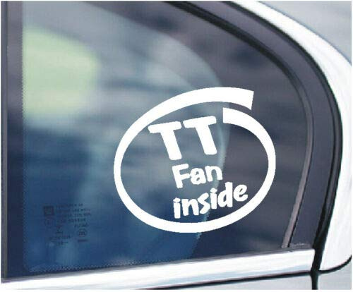 SCOOBY DESIGNS Aufkleber für Autofenster, TT Fan Inside, Isle of Man TT