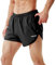 TENJOY Herren Laufshorts Gym Athletic Workout Shorts für Männer 7,6 cm Sportshorts mit Reißverschlusstasche Schwarz XL