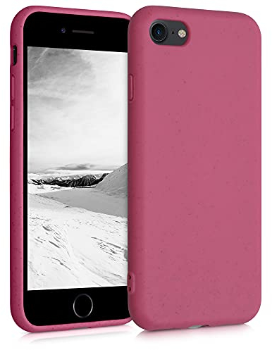kalibri Case kompatibel mit Apple iPhone SE (2022) / iPhone SE (2020) / iPhone 8 / iPhone 7 - Hülle Handy - Handyhülle Himbeer Pink
