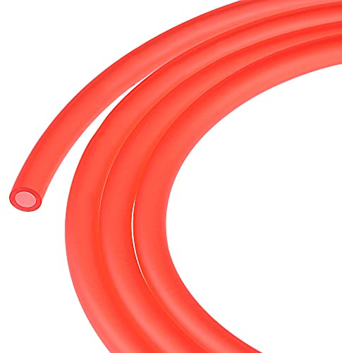 sourcing map 5mm x 8mm Durite Essence Carburant Ligne Tuyau 5m pour Tronçonneuses Tondeuse à Gazon Coupe-Bordure Souffleurs Petit Moteurs Rouge