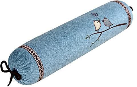 Oreiller Sobakawa, oreiller de cou de cylindre de sarrasin Oreiller de traversin réglable Soutien du cou cervical Soulagement de la douleur du cou Respirant Sommeil frais (Couleur : C)
