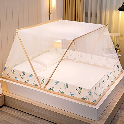 Pop-Up Moskitonetz Doppelbett, Tragbares Zelt, Reise-Moskitonetz Für Schlafzimmer, Garten, Camping Im Freien,D,100X190X80CM