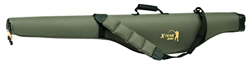 Jaxon Rutenfutteral X-Team 145cm-160cm 2-Fächer Hardcase Rutentasche Futteral (160cm / UJ-XAK160), Grün