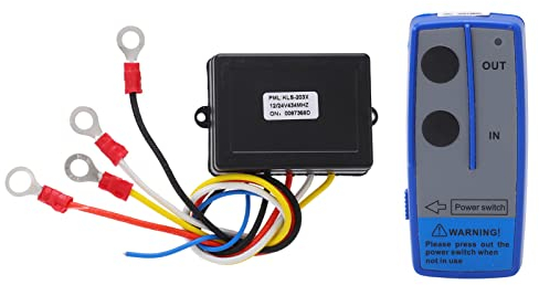 Aramox Kit Telecomando per Verricello Wireless, Telecomando Universale per Verricello 12V/24V Ricevitore 434MHZ Interruttore 12V 24V Telefono Cellulare per Motori Generali Camion ATV SUV