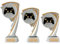 Druckspezialist Gamer Pokal Pokalset CROZON Esports E-Sport Trophäe mit Gravur (Set je 1x S,M,L gesamt 3 Stück)