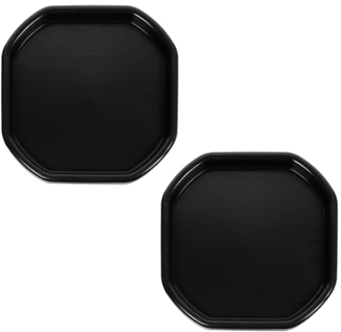 𝐒𝐞𝐭 𝐎𝐟 𝟐 – Small 70cm x 70cm Tuff Spot Trays for Messy Play, Sand and Water Activities, Cement Mixing, Plaster Work, Gardening, Outdoor Games, and Creative DIY Projects - (Black)